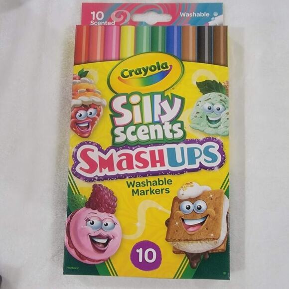 CRAYOLA Silly Scents Smashups Washable Markers Lot 2 Art Craft Kids - Picture 4 of 5